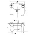 Bathtub tub diverter faucet to shower converter